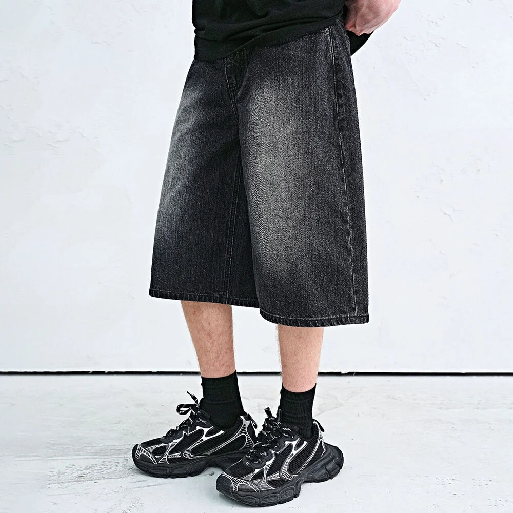 AMG Denim Shorts BLACK