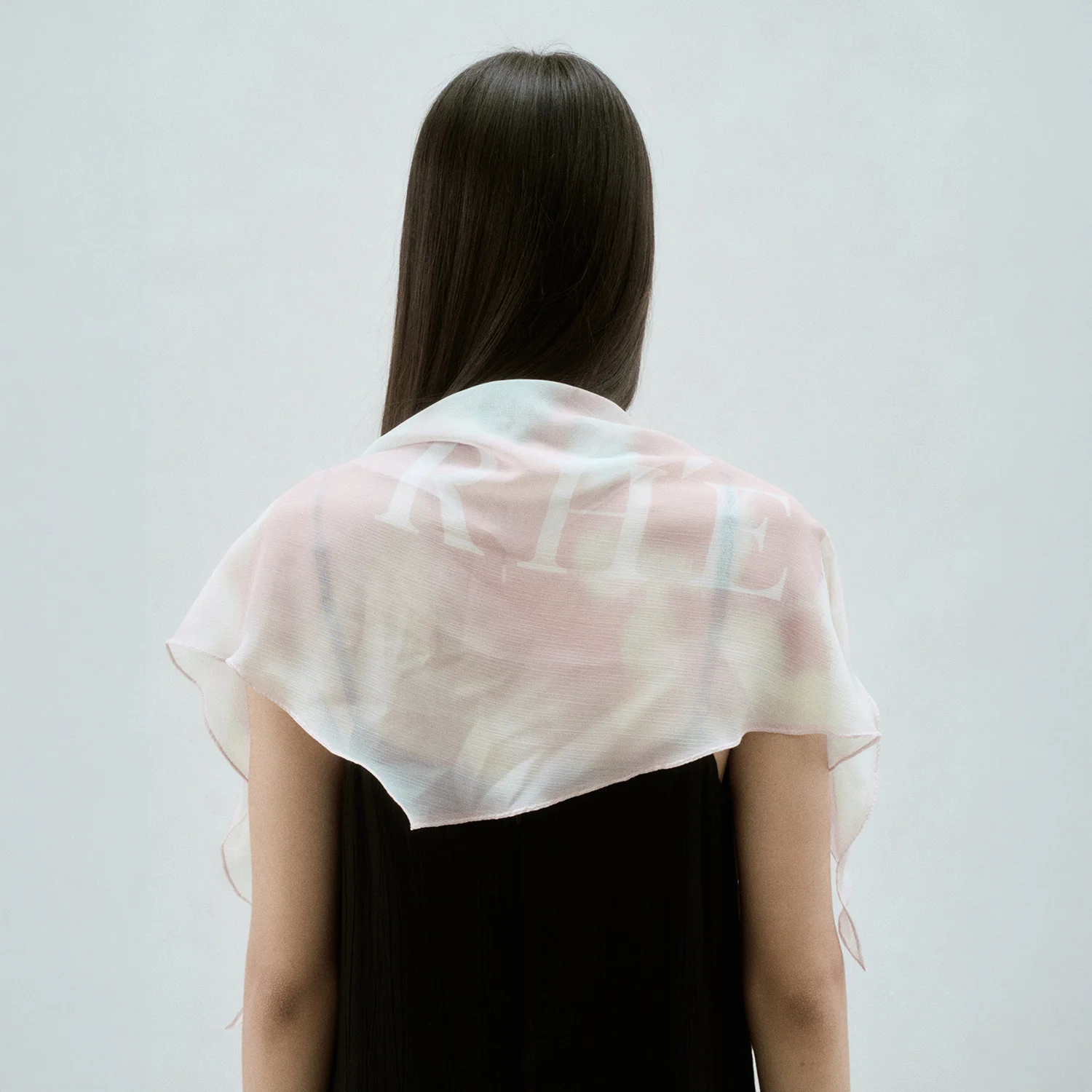 CHIFFON GRAPHIC SCARF