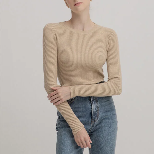 SIGNATURE SOFT ROUND SLIM KNITWEAR (R-N-T-6623)