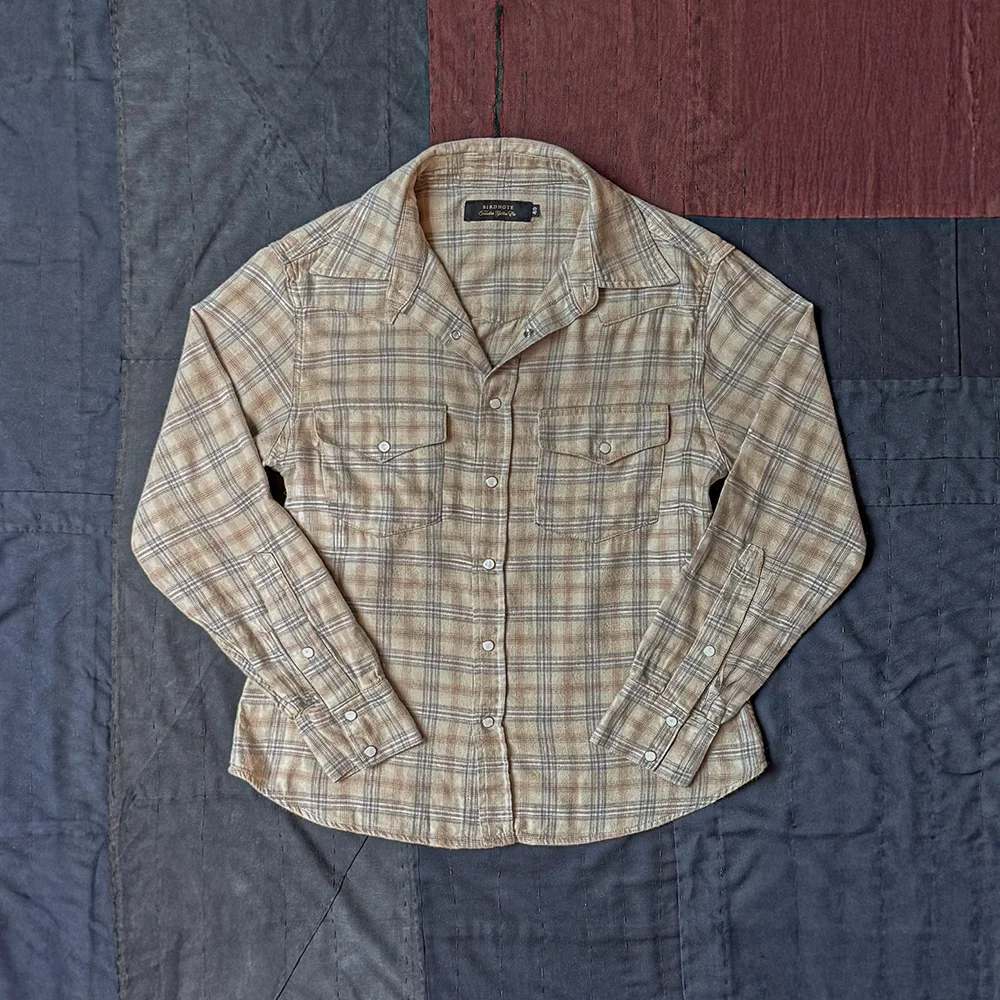 Lot.830 FLANNEL WESTERN SHIRTS (BEIGE)