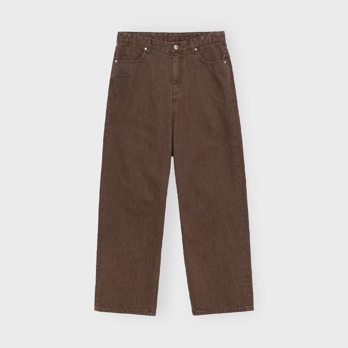 5P Straight Denim, Brown