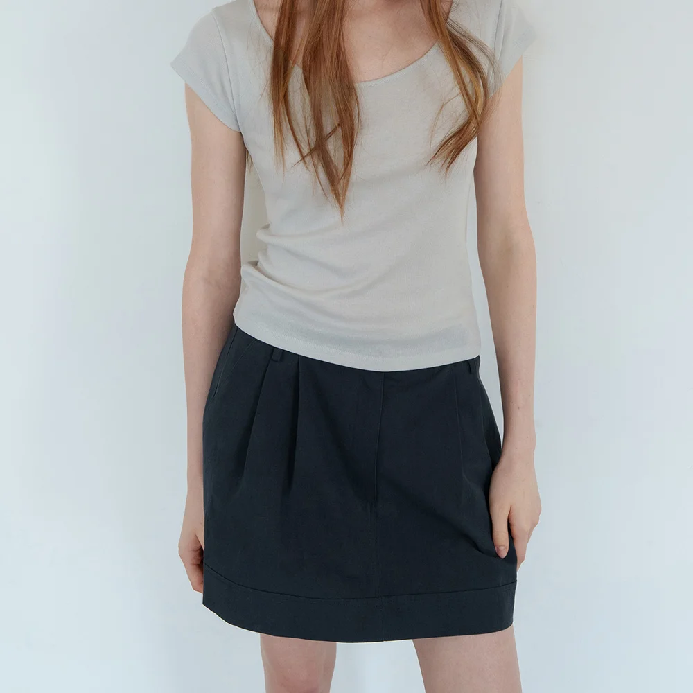 Amber Low Skirt_Navy