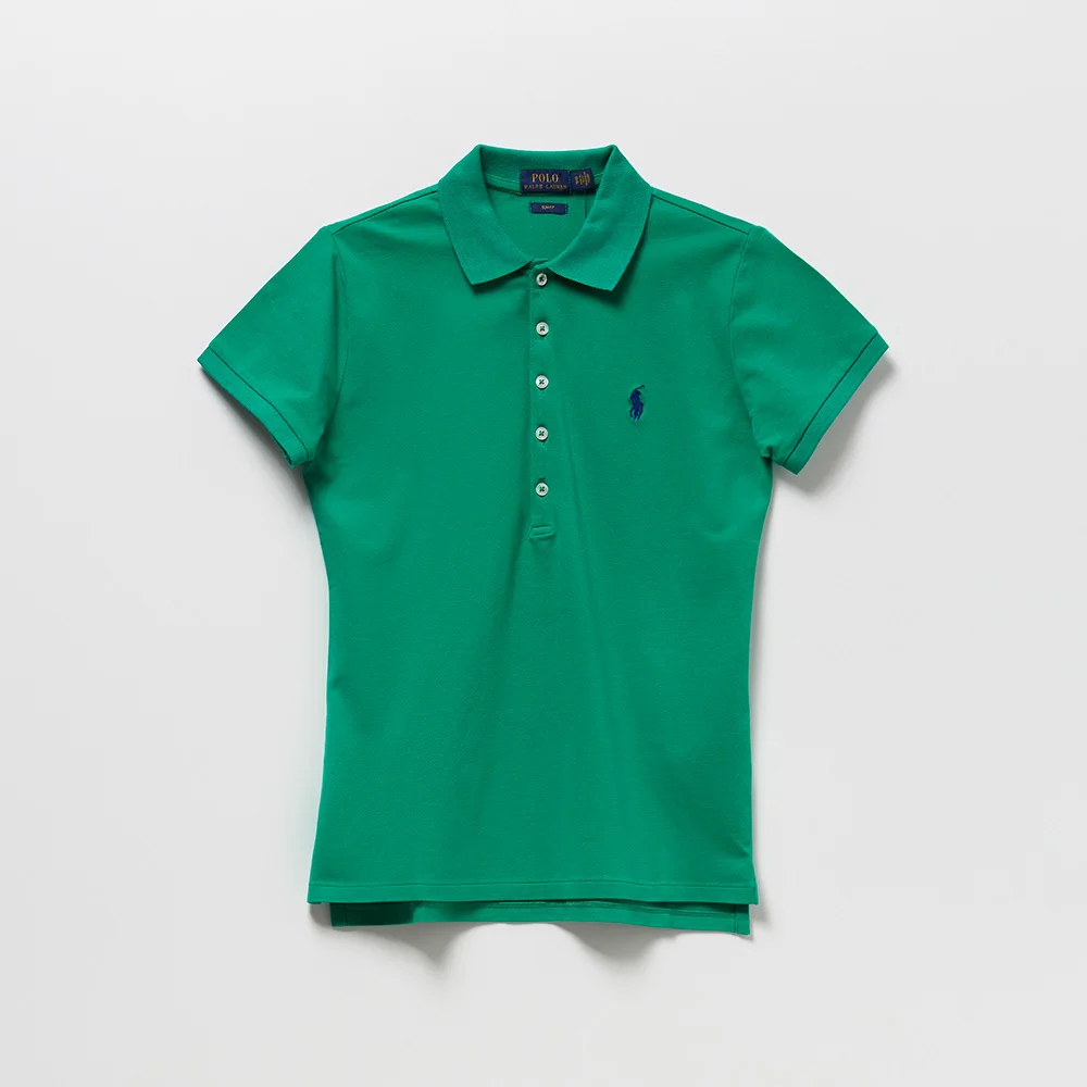 女裝 修身版型 Polo 襯衫 (GREEN)