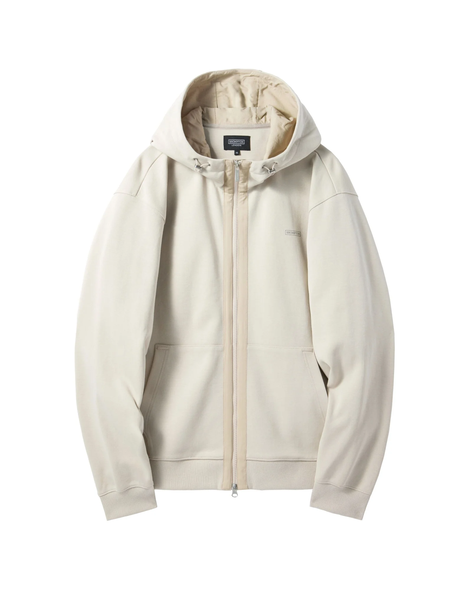 FULL ZIP HOODED SWEATSHIRT - IVORY (P241UFT135)