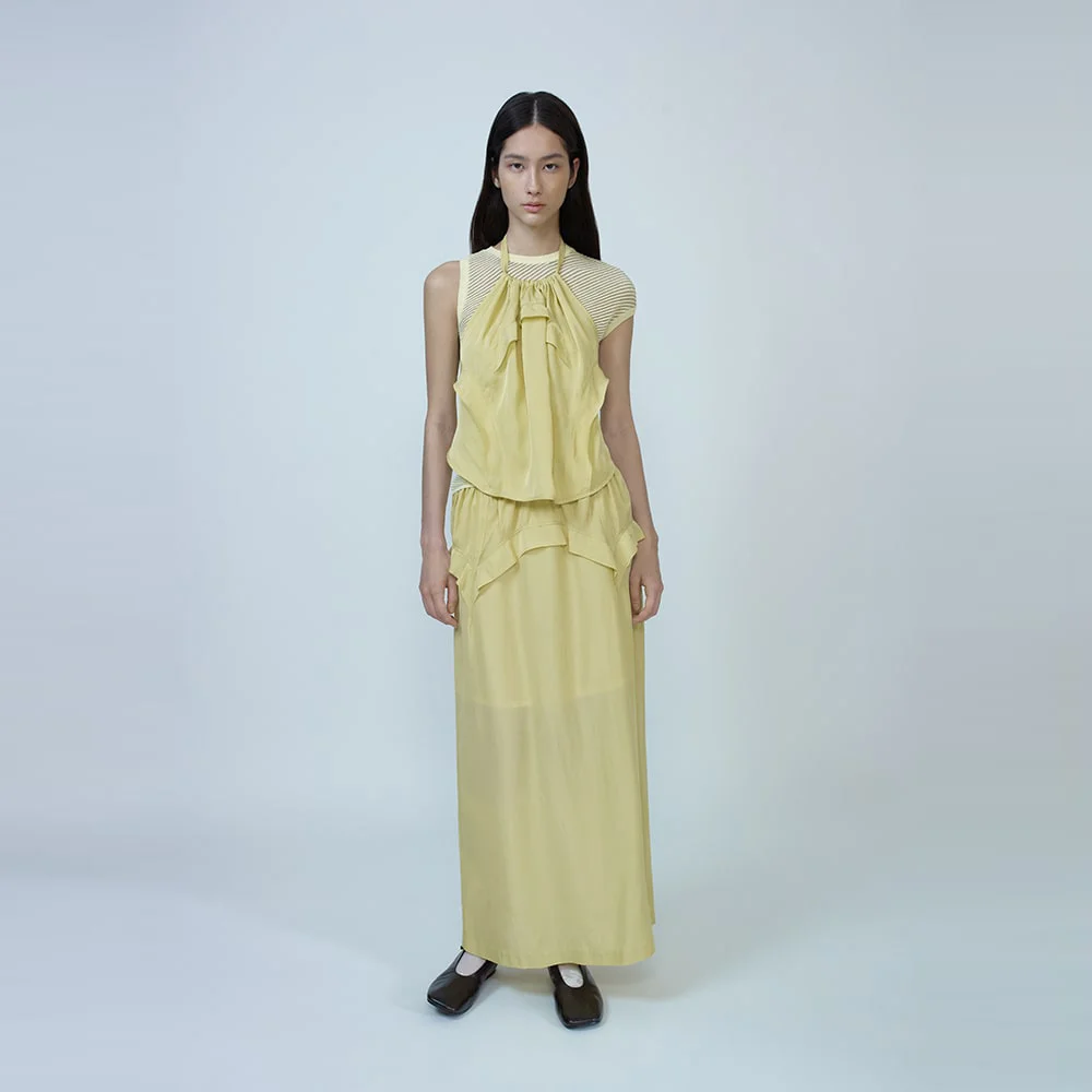 Tulip Long Skirt Lemon (AG5727A02F)