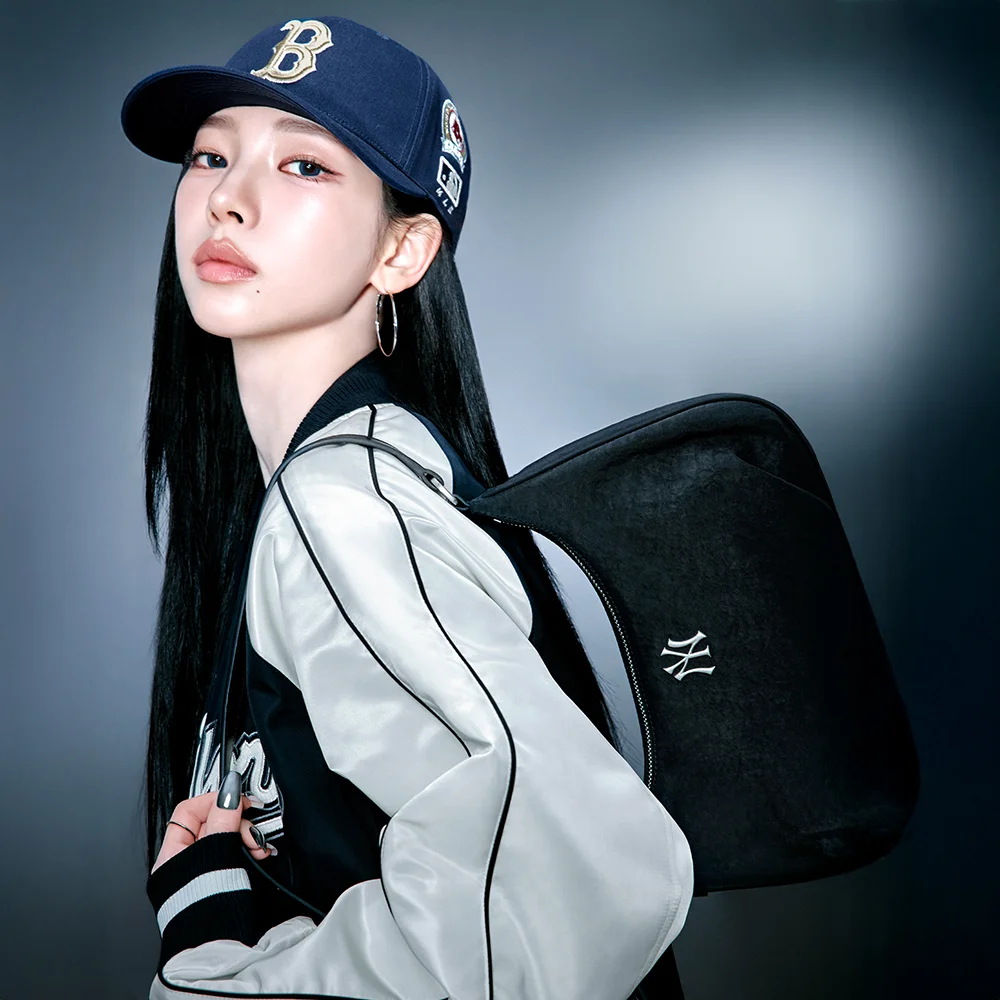 基本款 復古 尼龍 Hobo Bag NY (Black)