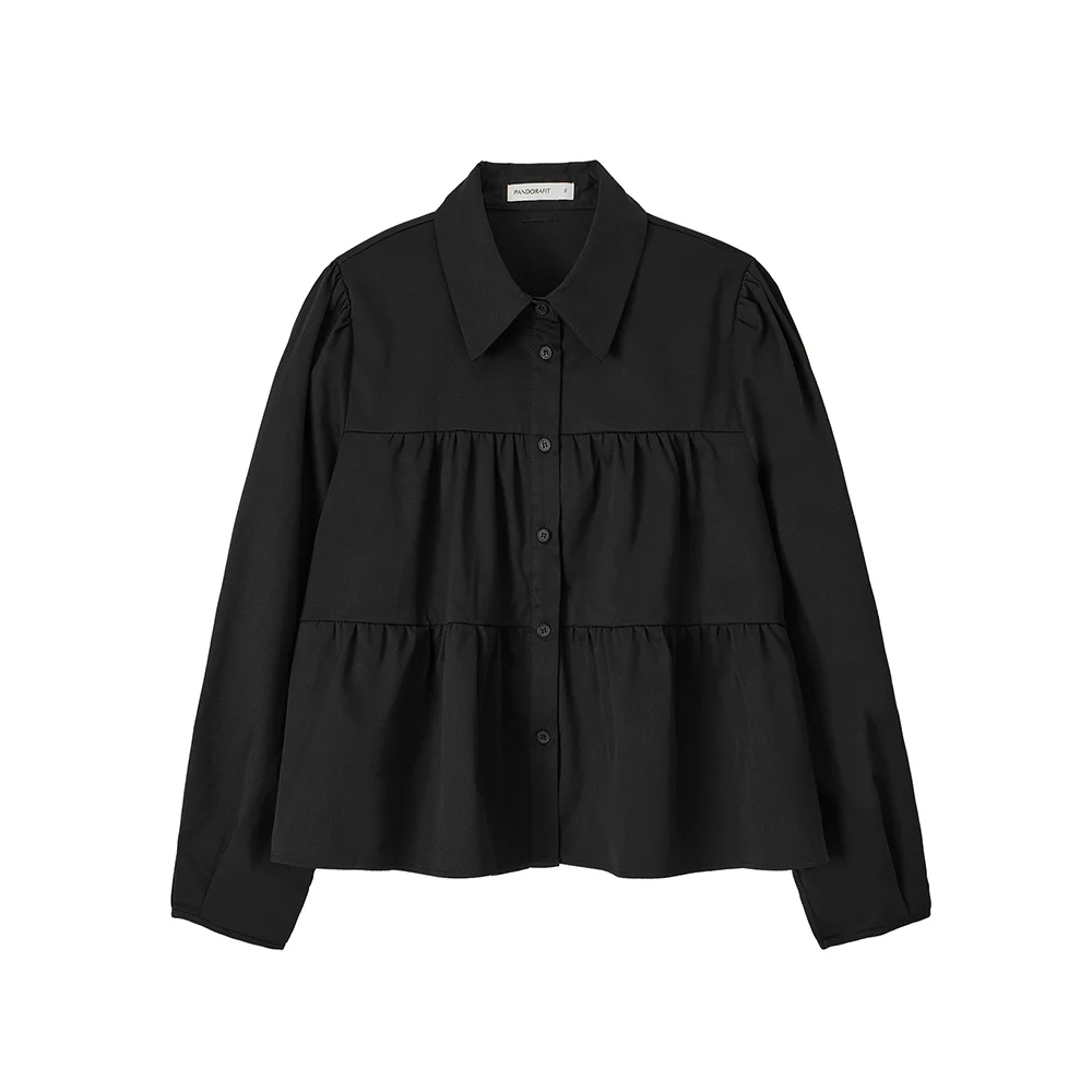 Belle Wave Blouse (black)