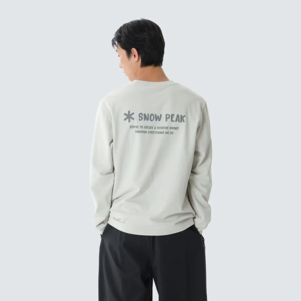 基本款 圖案 長袖 T恤 Stone Gray (S26FMFTL18)