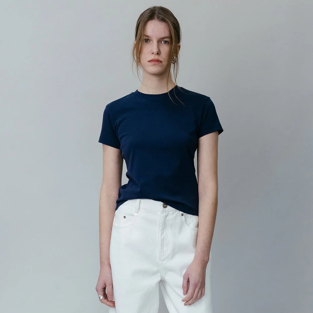 Basic Embroidered T-Shirt SW5ME247_3color
