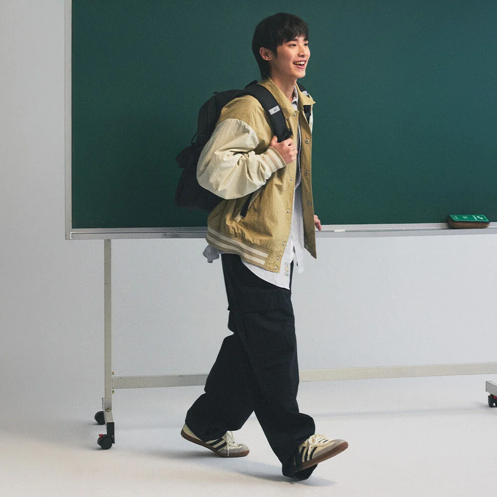 寬版 工裝 褲子 海軍藍