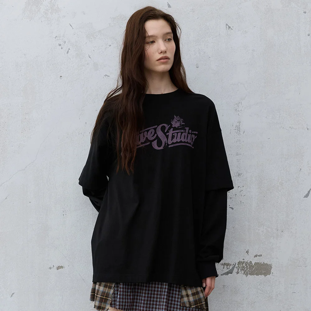 Double Sleeve Layered T-shirts VW6AE862_2color