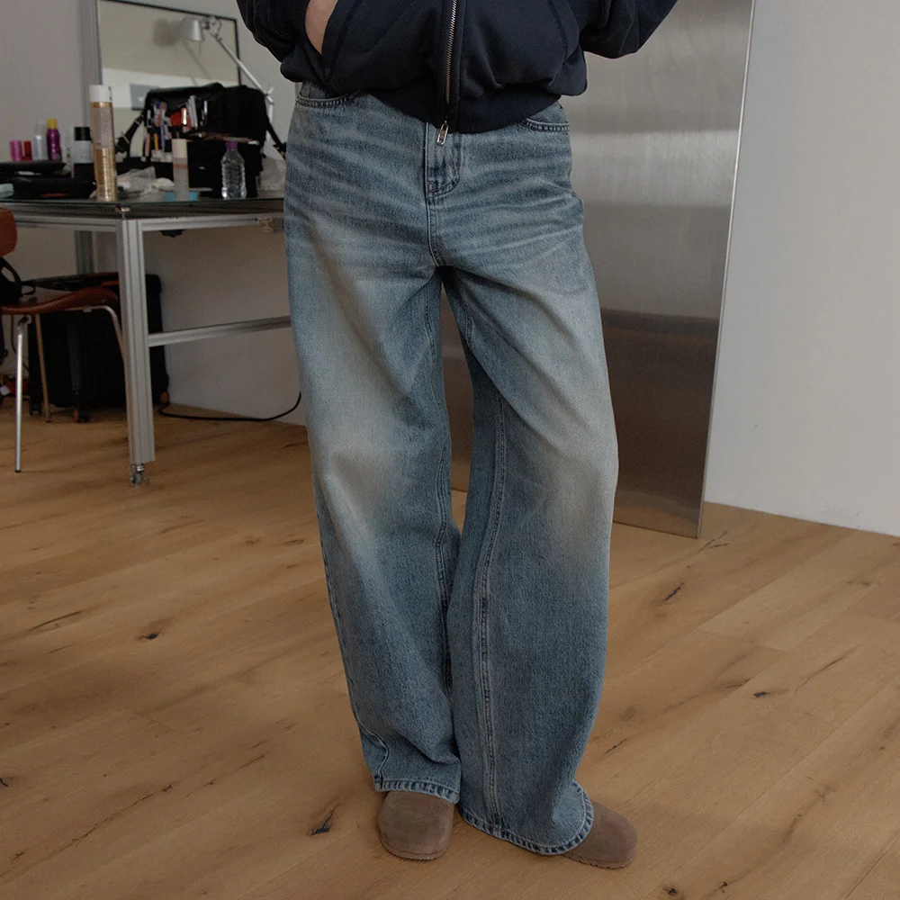 Heritage washed denim (light blue)