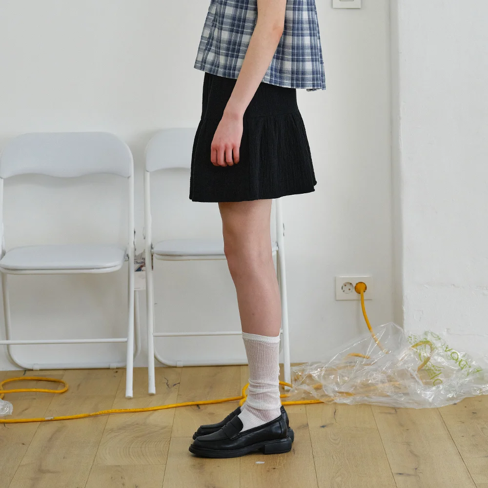 renee trouser skirt - black