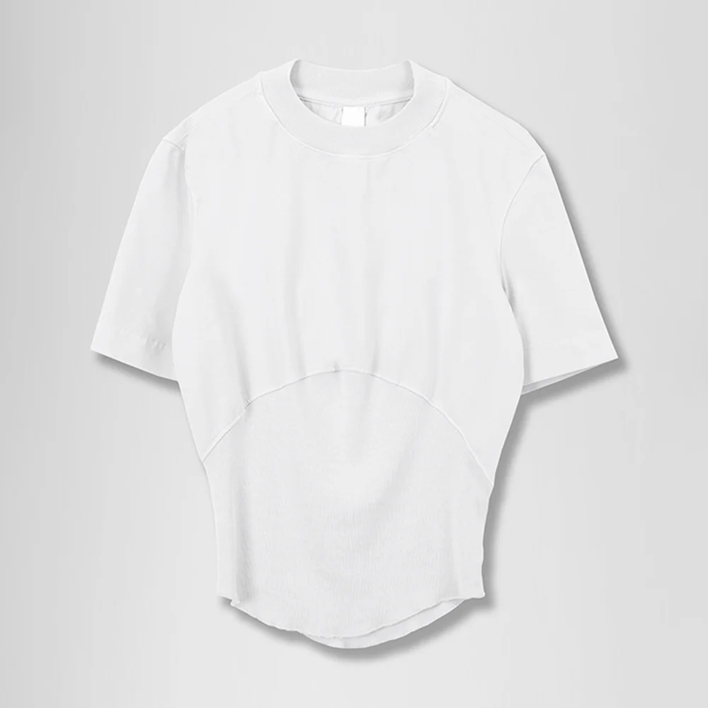 WOMEN'S 1/2 T-SHIRTS (WHITE)