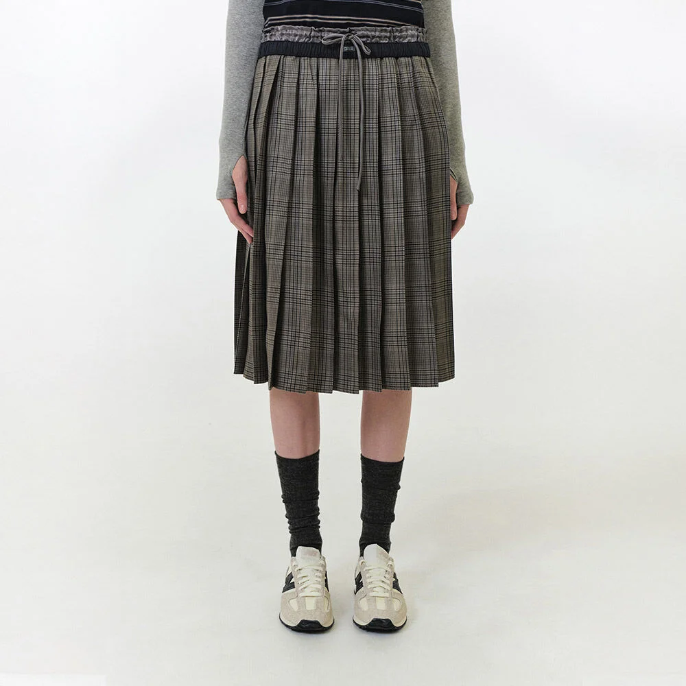 ANIKA MIDI SKIRT (GREY)