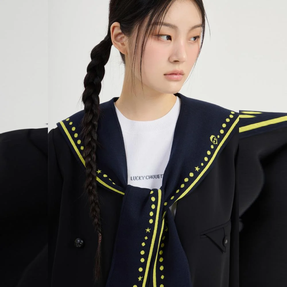 Sailor Collar Set Knit Pullover (ivory) LFWAM26300IVX