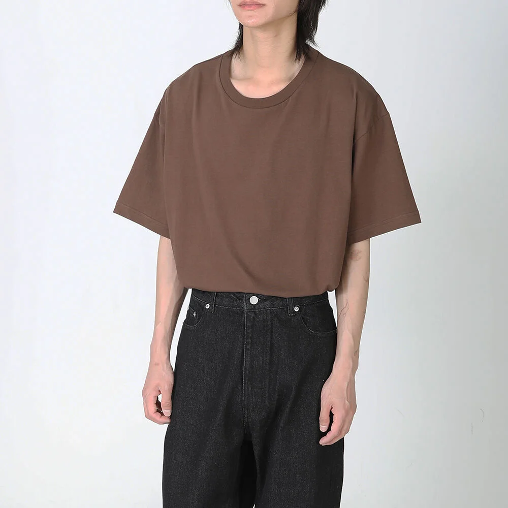 REGULAR HALF TEE BROWN