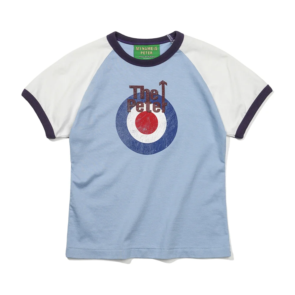 (W) THE PETER RINGER T-SHIRTS - SKY BLUE