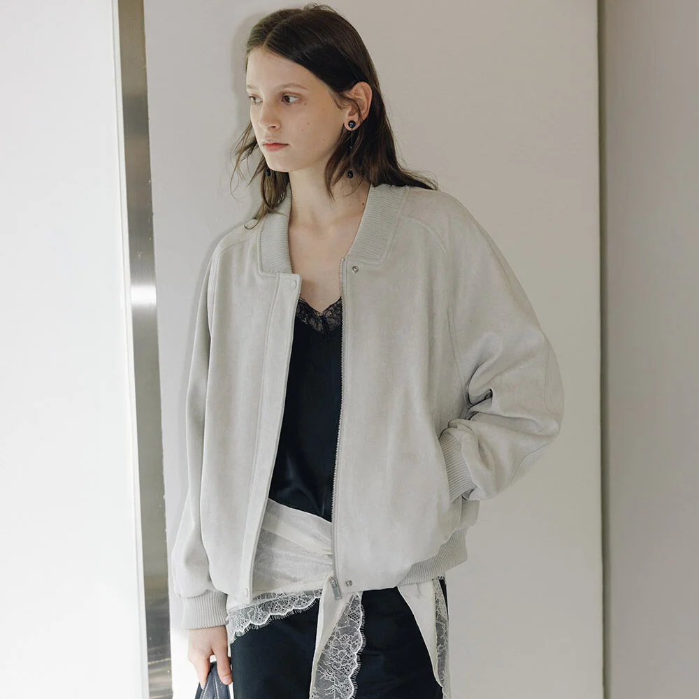 Faux Suede Bluoson Jacket SL6SM603-11