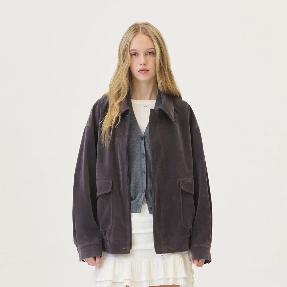 LUSSON SUADE JUMPER (CHARCOAL)