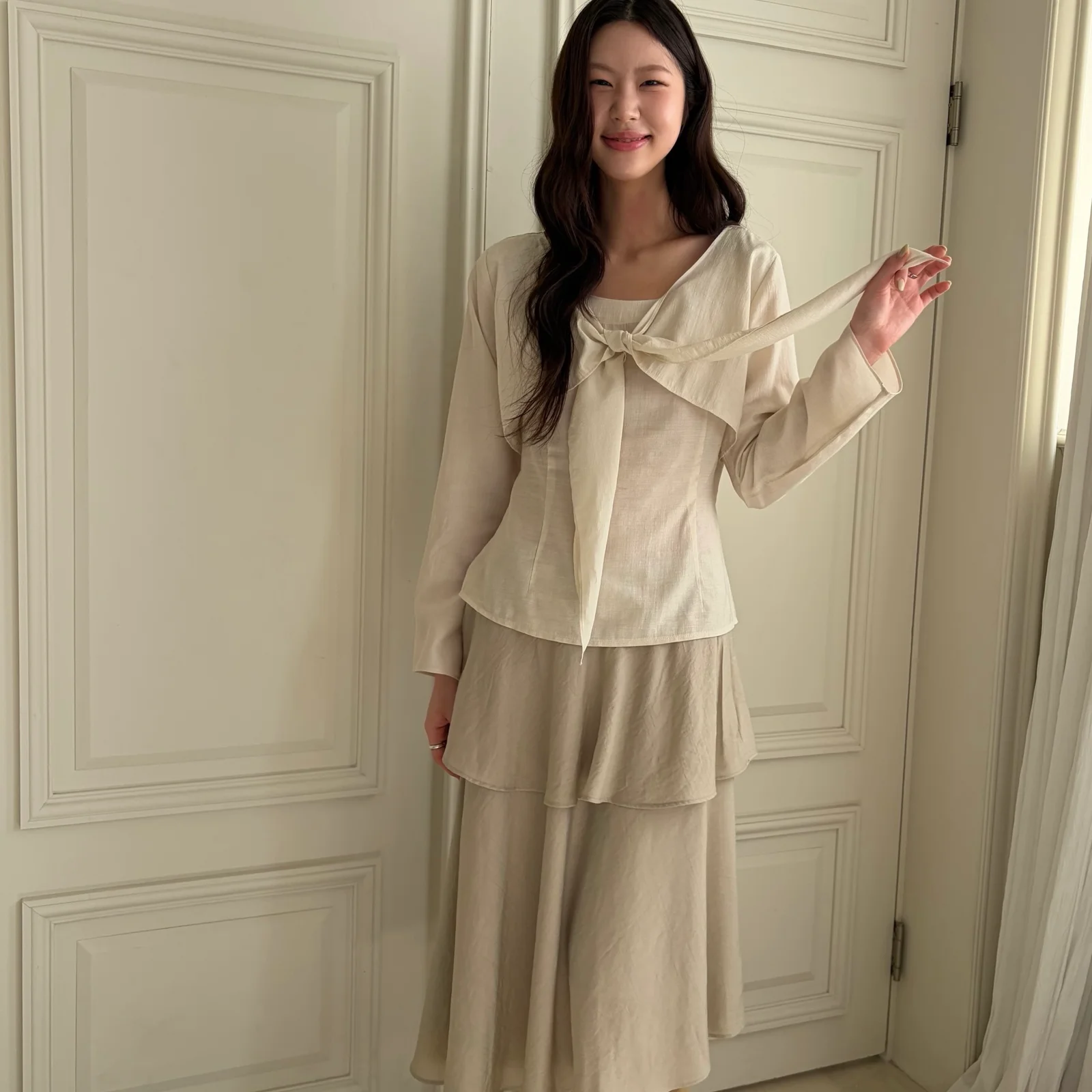 SHEER FRILL SKIRT
