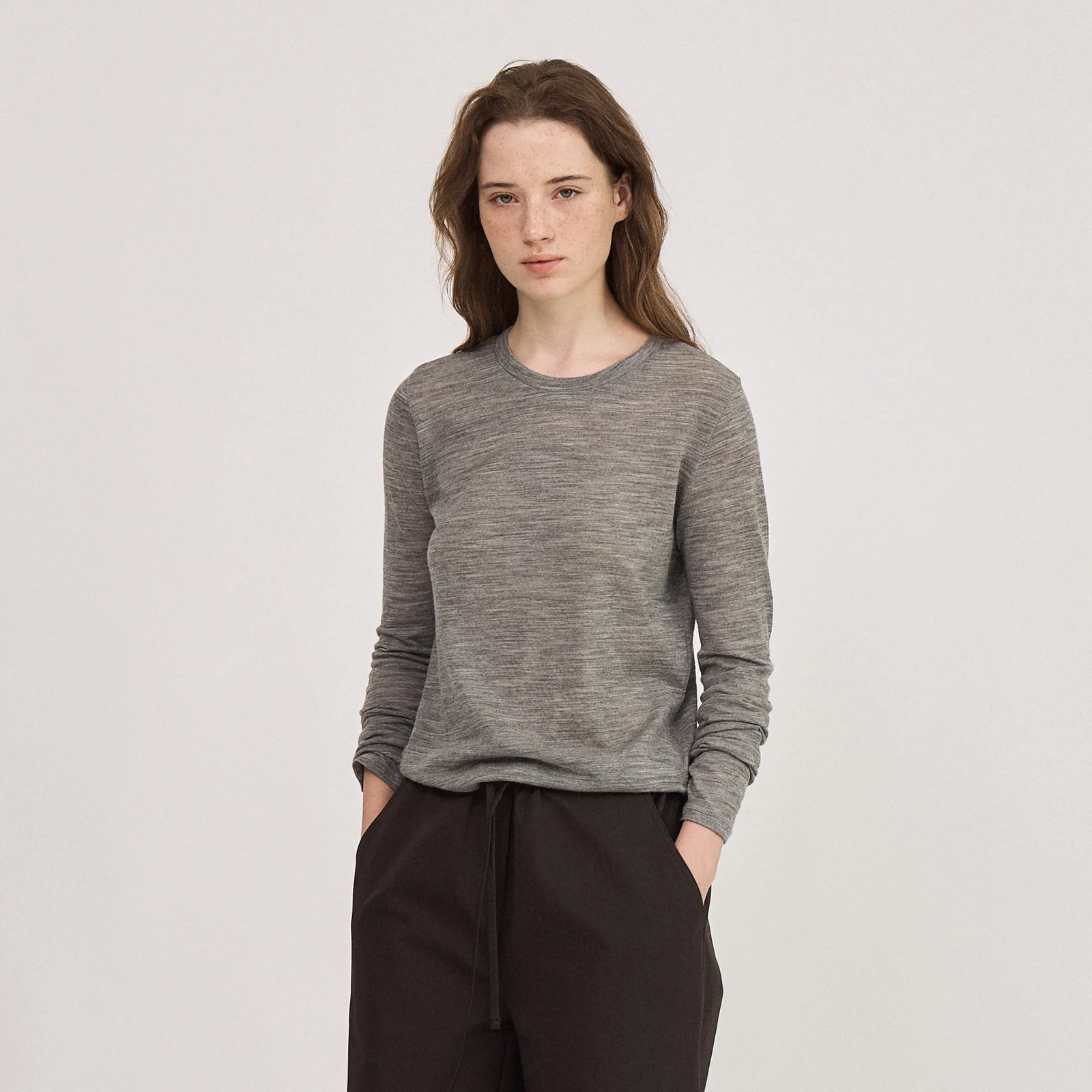 Wool Crew Neck Pullover