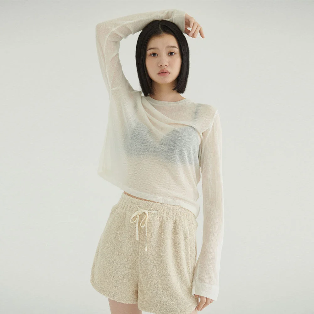 Rough Terry Shorts (Ivory)