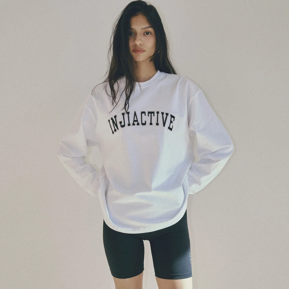 Varsity Long Sleeve T-Shirt 白色