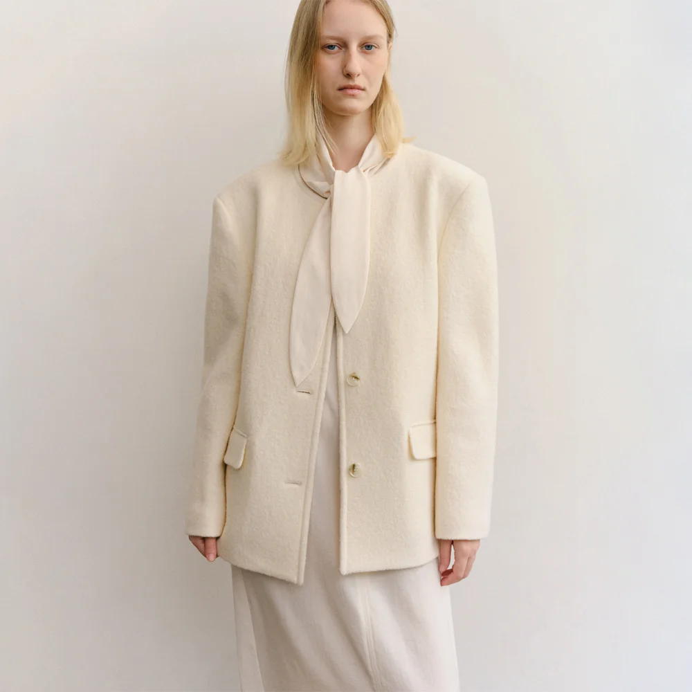 HERITAGE WOOL100 JACKET_CREAM