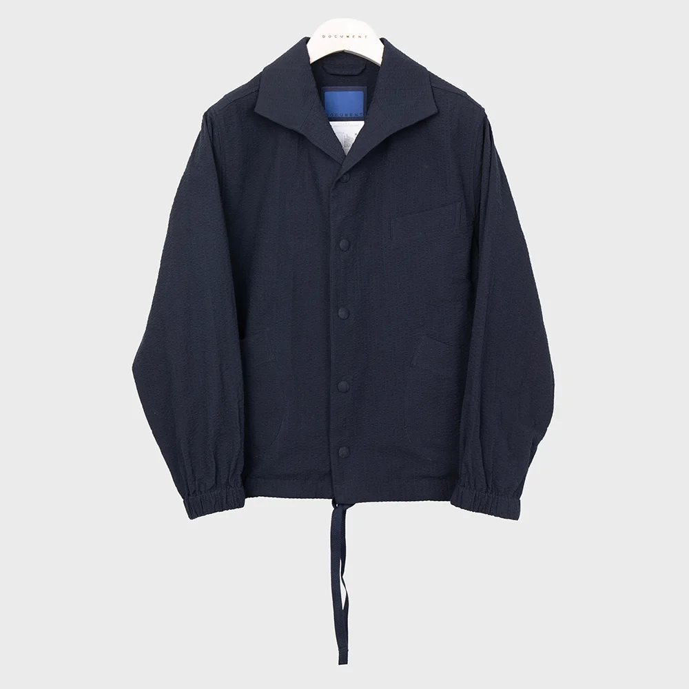 COTTON SEERSUCKER COACH JACKET