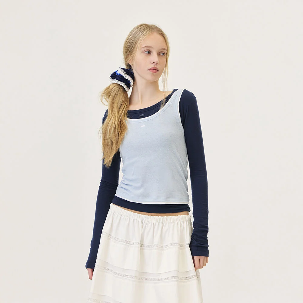MACY L/S T-SHIRT (NAVY)