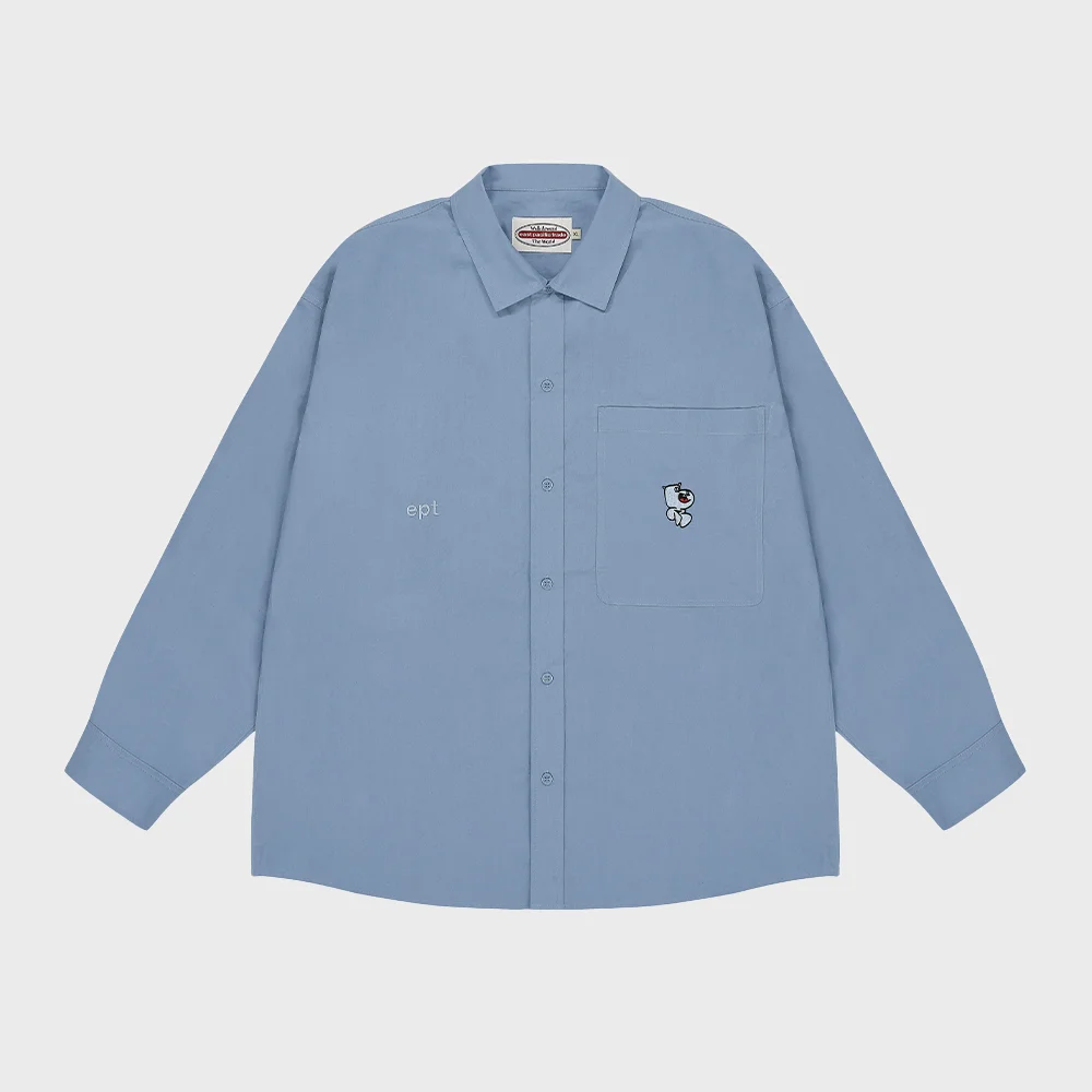 HECTOR BIG POCKET SHIRT (SKY BLUE)