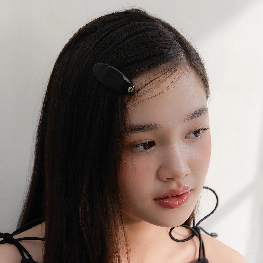 romantic classique oval mini hair pin HP045
