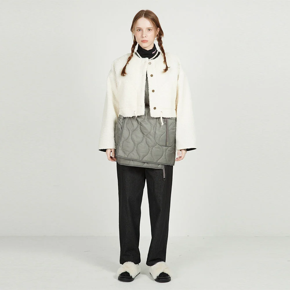 TEDDY BLOUSON_ivory
