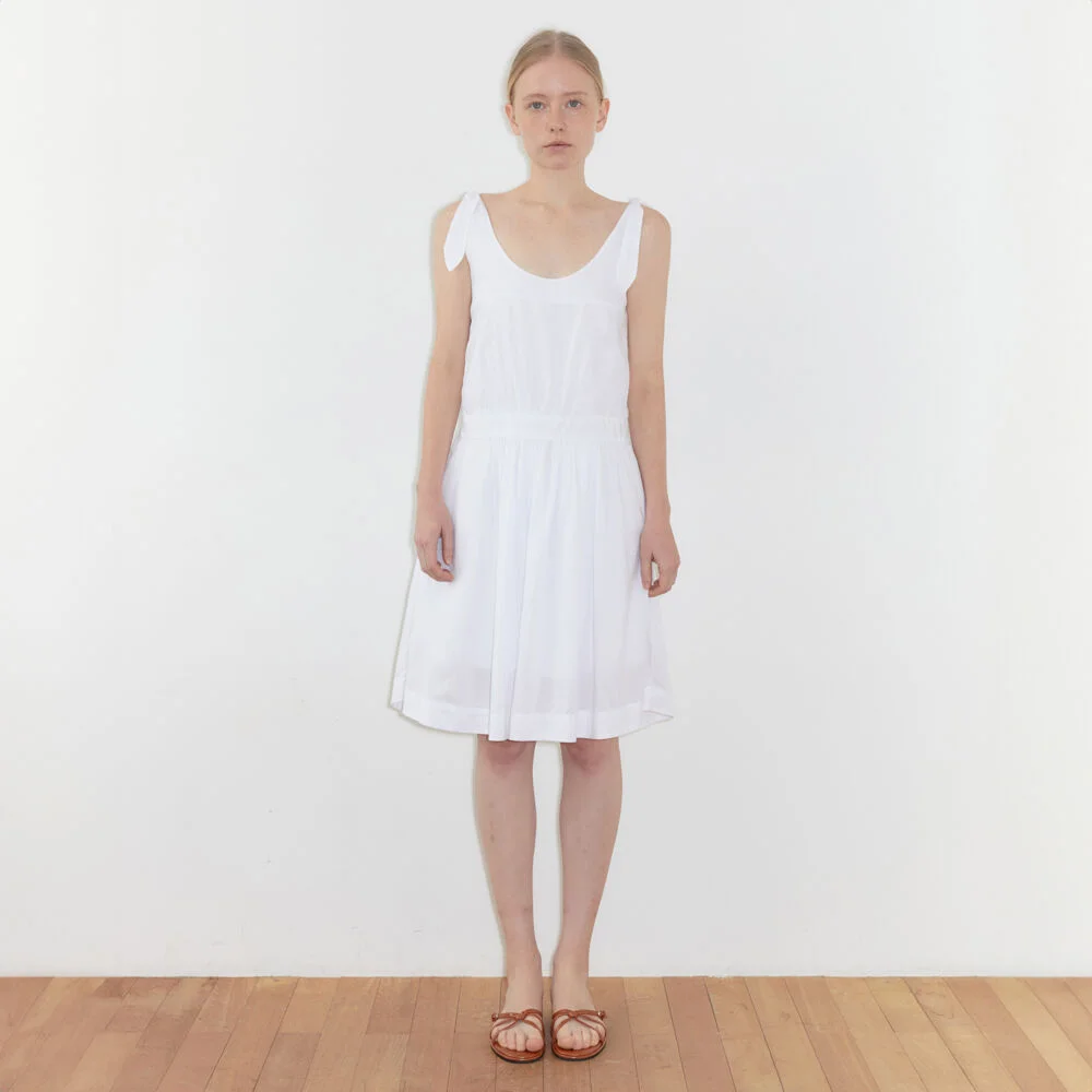 Rabbit Tie Dress (White)