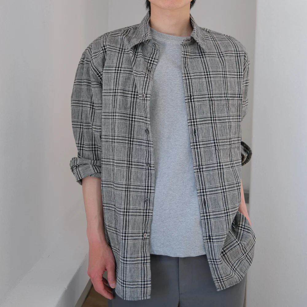 Souvenir Shirt (Grey Check)