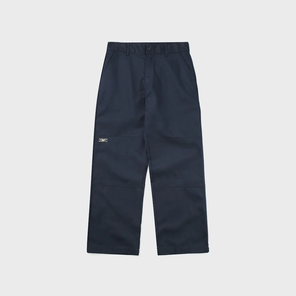 NYC LABEL CP LOOSE FIT DOUBLE KNEE PANTS 深海軍藍