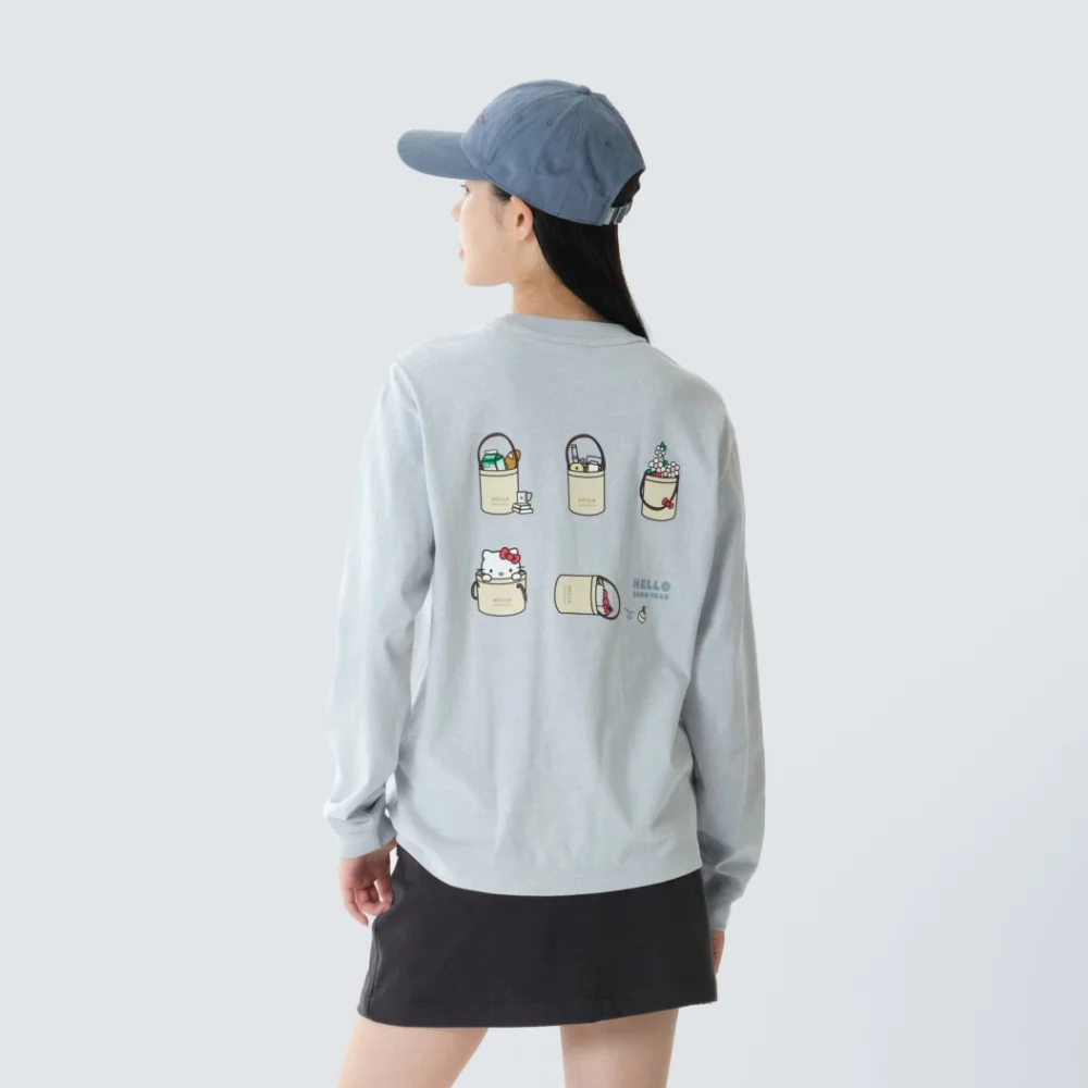 Pigment 女裝 長袖 T恤 Light Blue (S26FWFTL85)