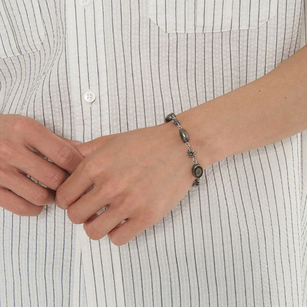 Sepia Oval Chain Bracelet