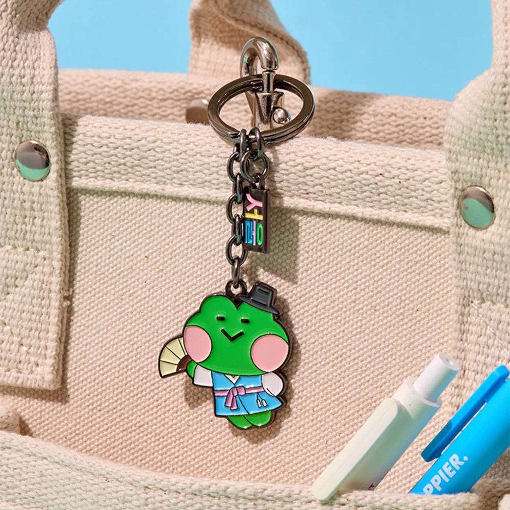 LINE FRIENDS Minini 首爾 版本 金屬 鑰匙扣 Lenini