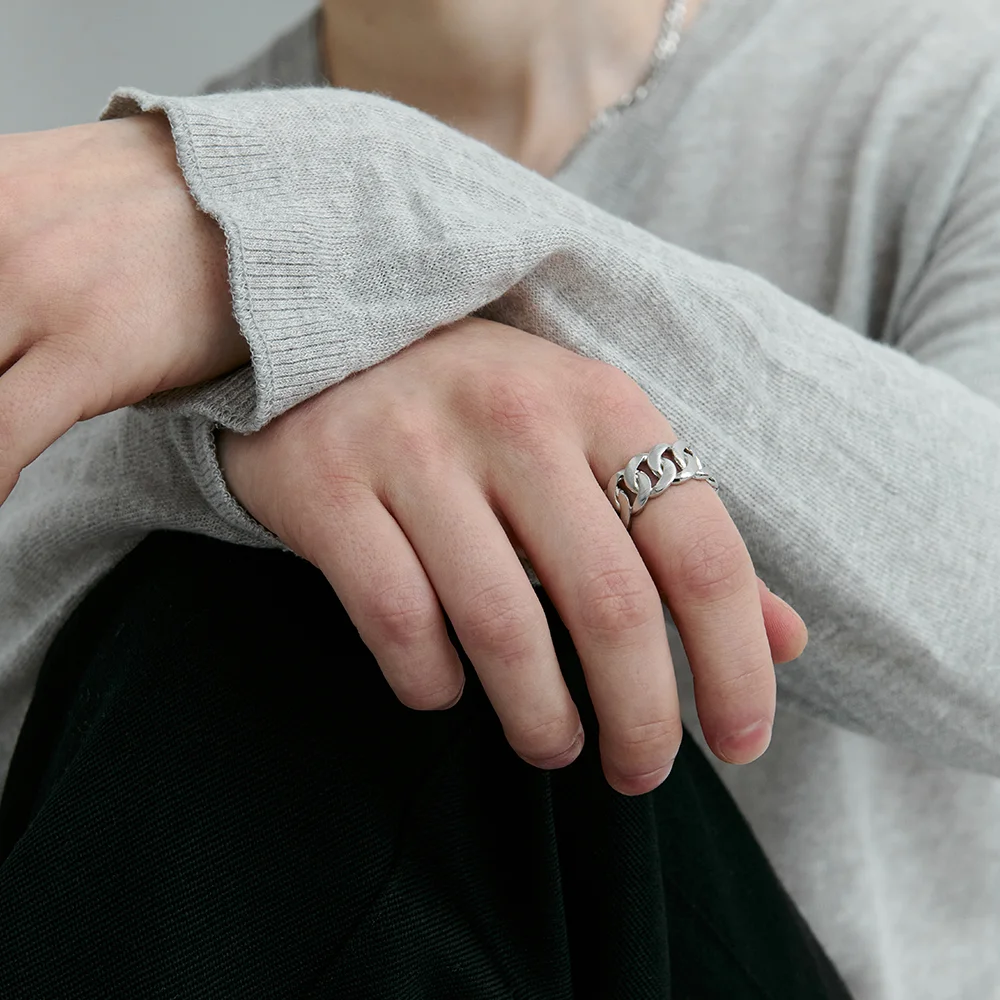 Matte Classic Bold Chain Ring_VH2533RI071M