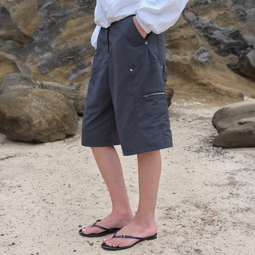 Zest Bermuda Pants - Charcoal