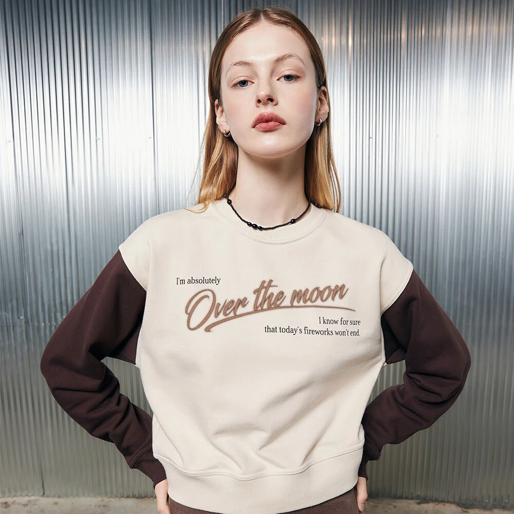 L2 THE MOON SWEATSHIRT(BROWN)