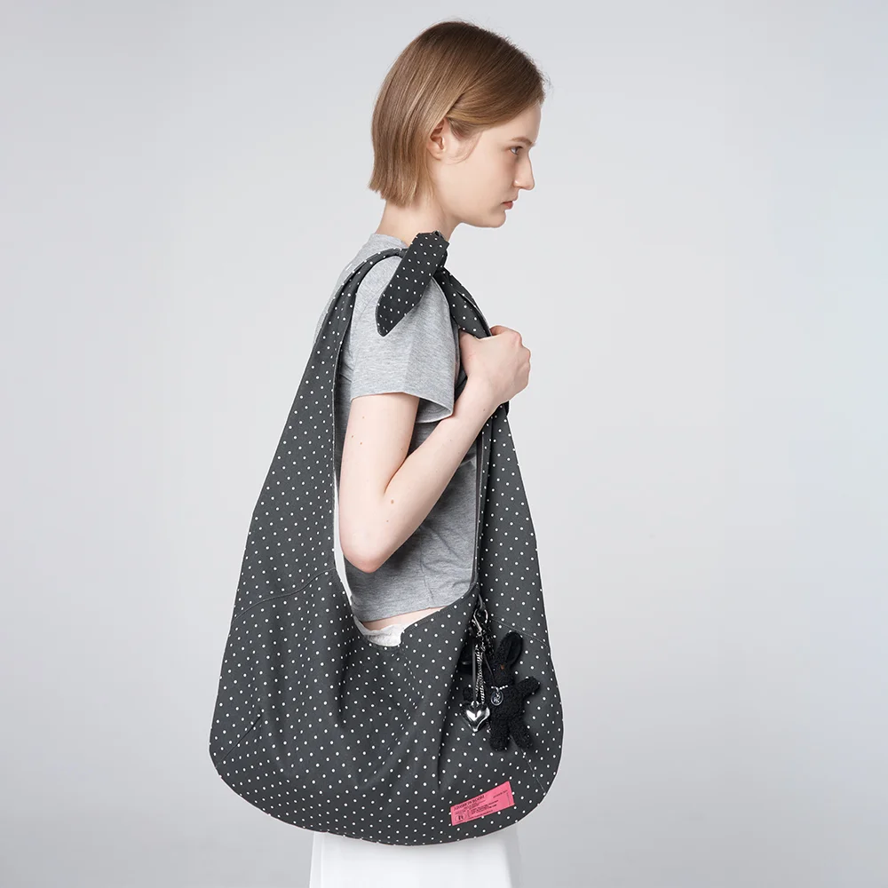 Dot Knot Shoulder Bag Charcoal