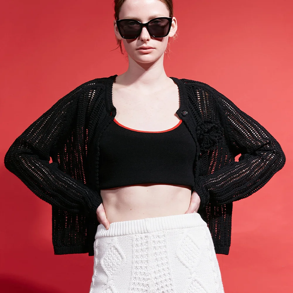 Crochet Jacket (Black)