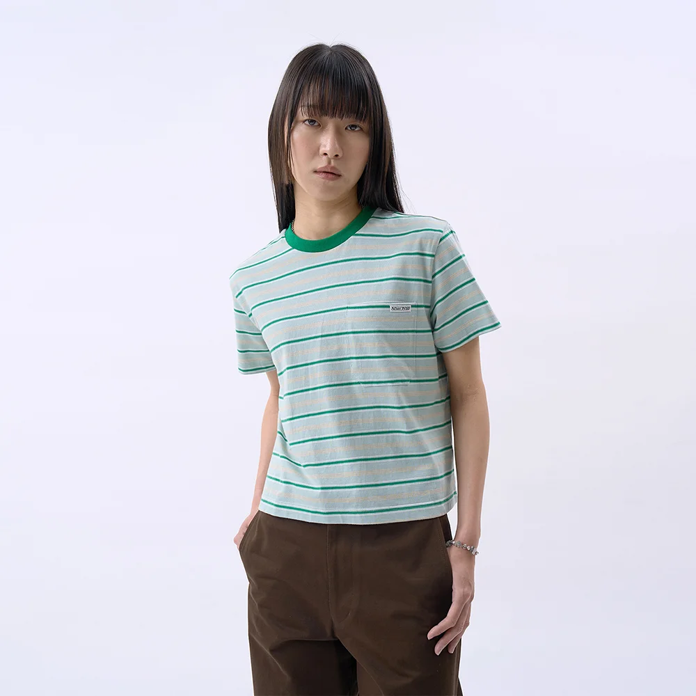 Savanna 條紋 T恤 薄荷色