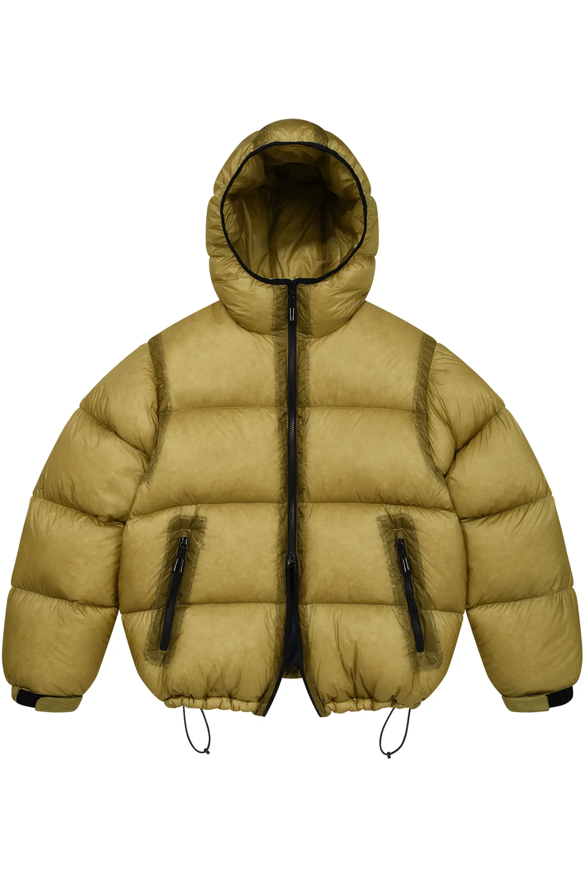 LM CLOUD COLOR LAYERED HOOD DOWN JP (MUSTARD)