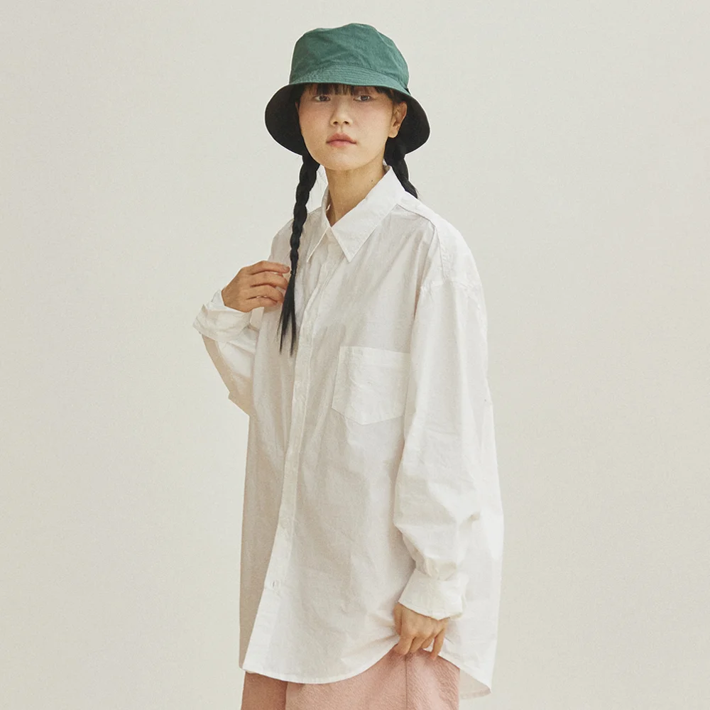 RELAXED COTTON SHIRT (WHITE)