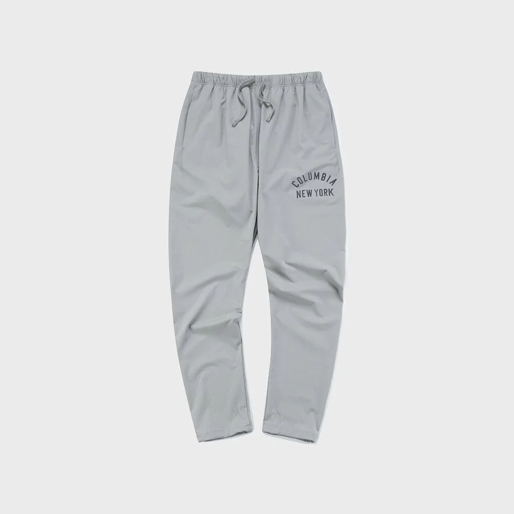 CU NY REGULAR FIT NYLON PANTS 暖灰色