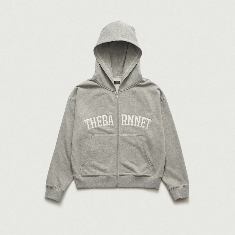 Campie Sweat Zip-Up Hoodie Jacket_Grey